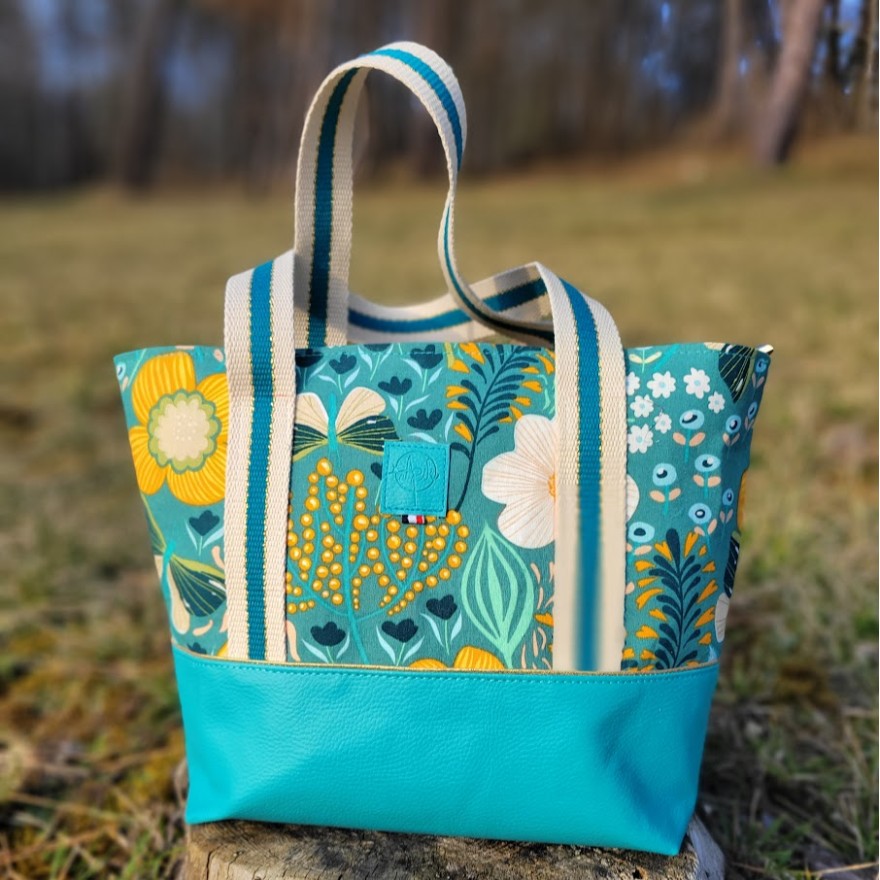 Sac cabas Rachel bleu lagon Sac cabas Rachel bleu lagon