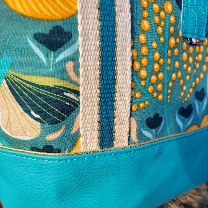 Sac cabas Rachel bleu lagon Sac cabas Rachel bleu lagon