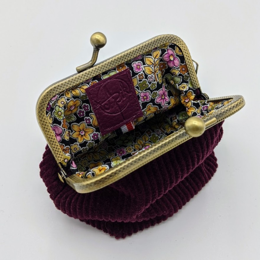 Porte monnaie Nancy aubergine Porte monnaie Nancy aubergine